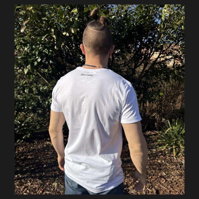 Tričko B. - Slim - White & Black