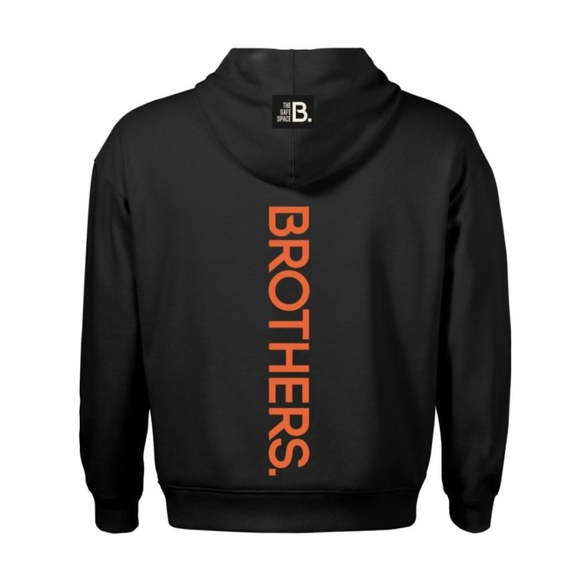 Mikina B. - Black & Orange - Velikost: 4XL