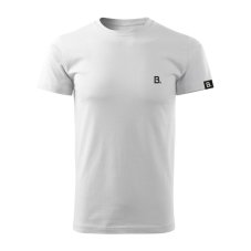 Tričko B. - Slim - White & Black