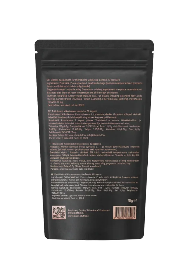 Black Stuff - Směs pro mikrobiom (30 kapslí)