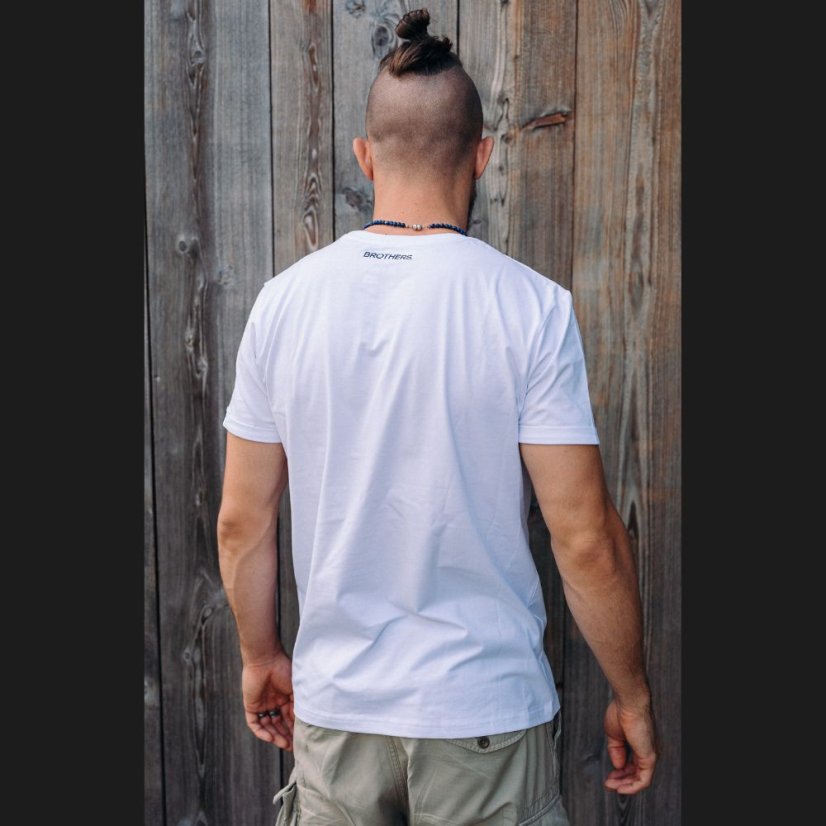 Tričko B. - Slim - White & Black - Velikost: 3XL