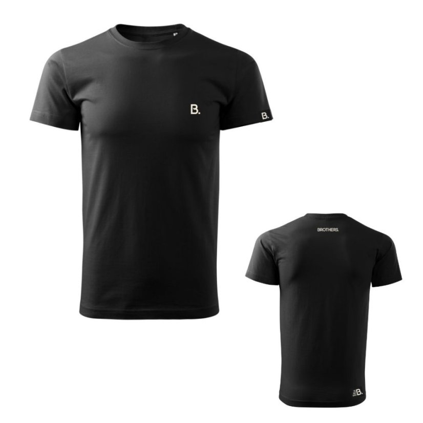 Tričko B. - Regular - Black & White - Velikost: 3XL